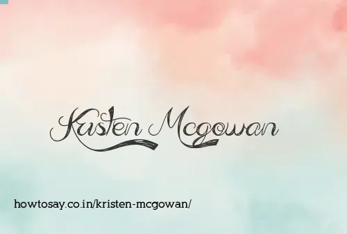 Kristen Mcgowan
