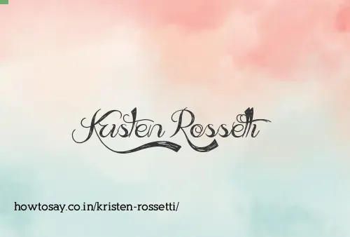Kristen Rossetti