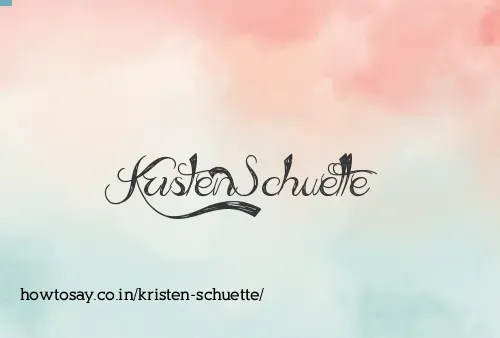Kristen Schuette
