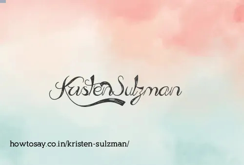Kristen Sulzman