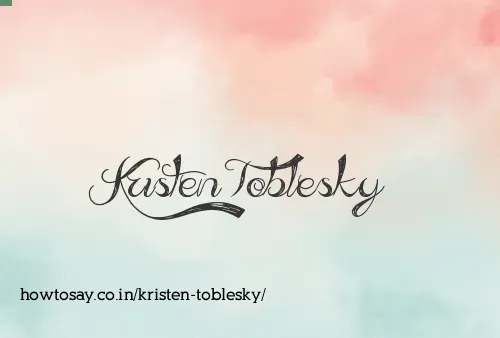 Kristen Toblesky