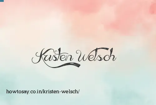 Kristen Welsch