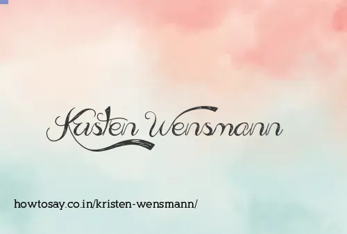 Kristen Wensmann