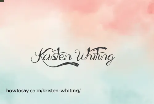 Kristen Whiting