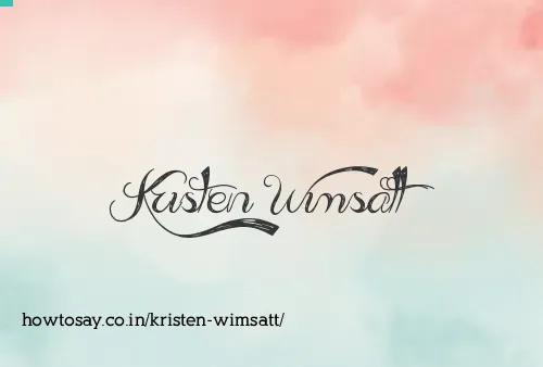 Kristen Wimsatt