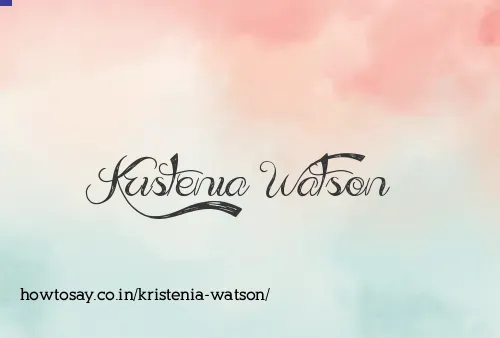 Kristenia Watson