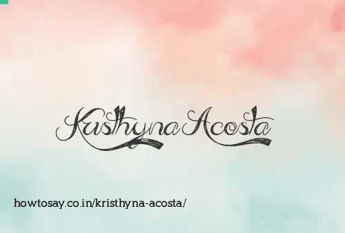 Kristhyna Acosta