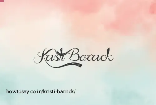 Kristi Barrick