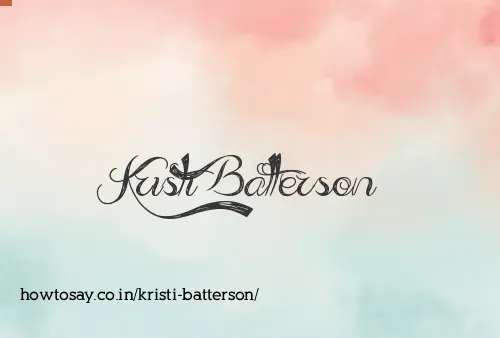 Kristi Batterson