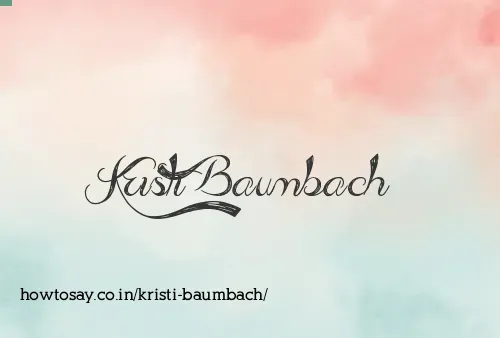 Kristi Baumbach
