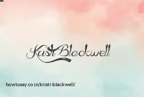 Kristi Blackwell