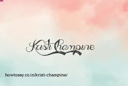 Kristi Champine