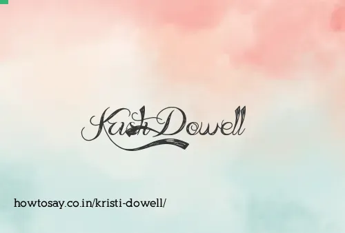 Kristi Dowell