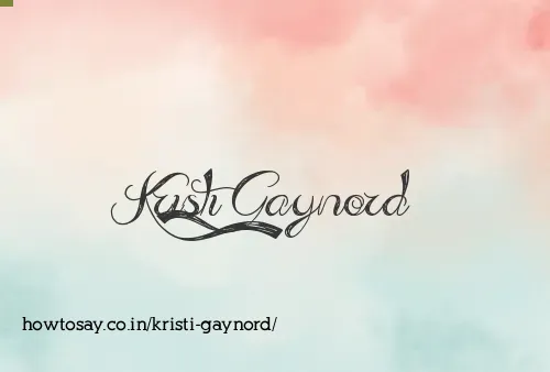 Kristi Gaynord
