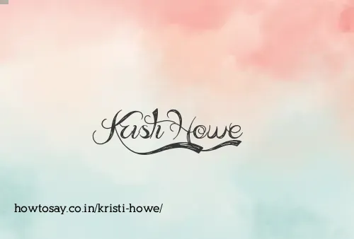 Kristi Howe