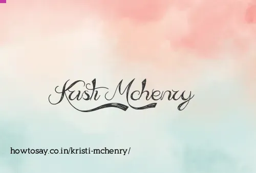 Kristi Mchenry