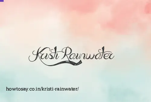 Kristi Rainwater