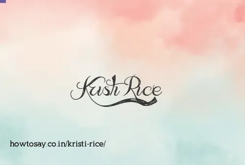 Kristi Rice