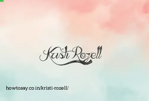 Kristi Rozell