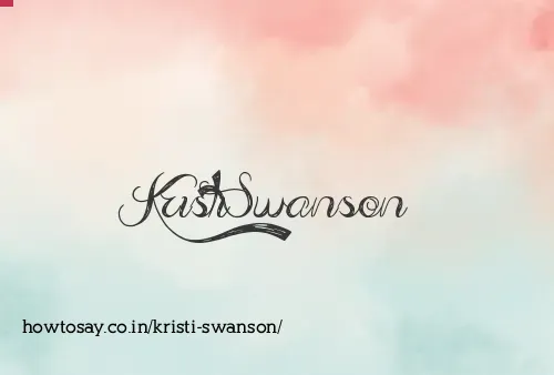 Kristi Swanson
