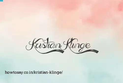 Kristian Klinge