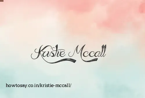 Kristie Mccall