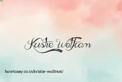 Kristie Wolfram