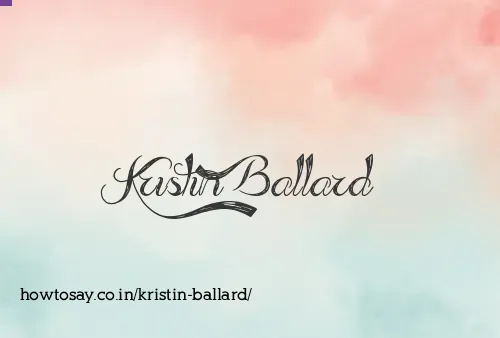 Kristin Ballard