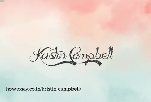 Kristin Campbell