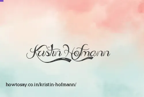 Kristin Hofmann