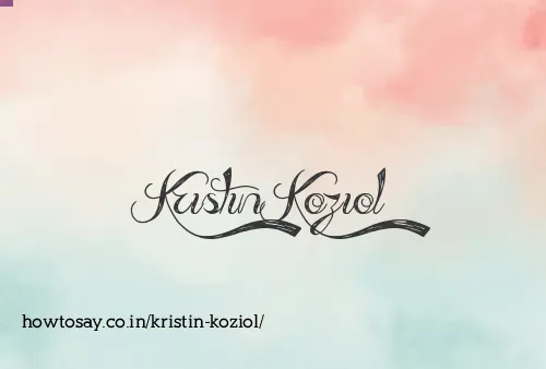 Kristin Koziol