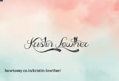Kristin Lowther