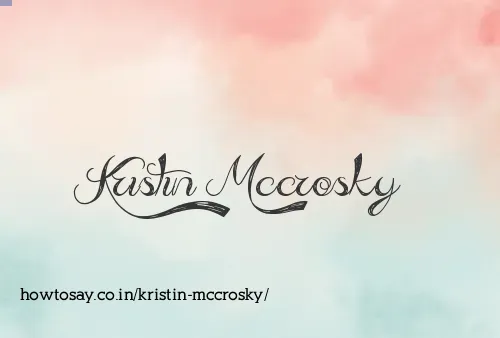 Kristin Mccrosky