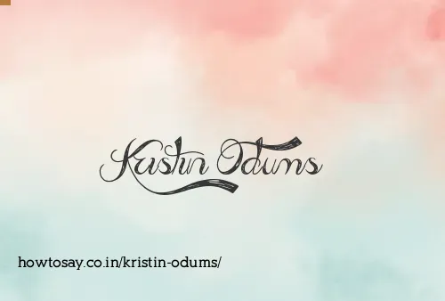 Kristin Odums