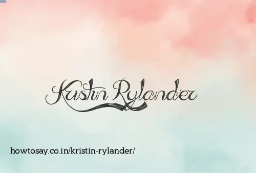 Kristin Rylander