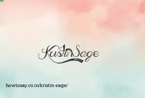Kristin Sage