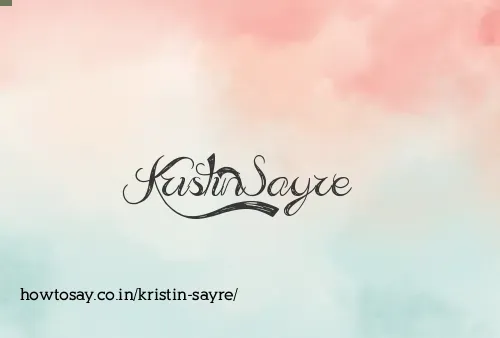 Kristin Sayre
