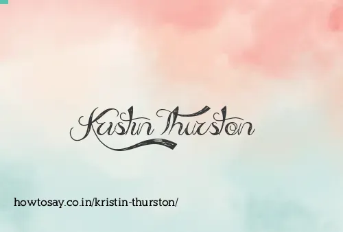 Kristin Thurston