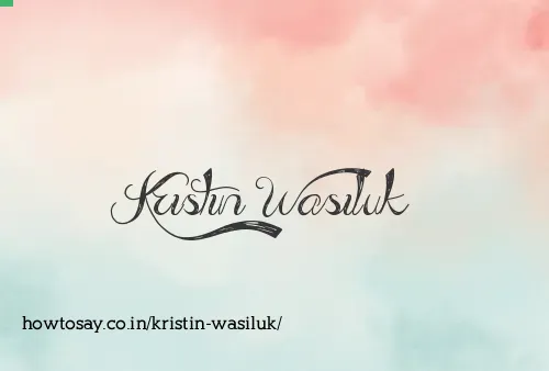 Kristin Wasiluk