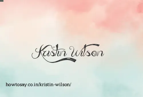 Kristin Wilson