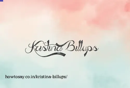 Kristina Billups