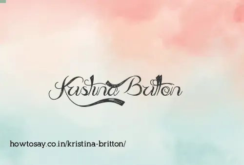 Kristina Britton