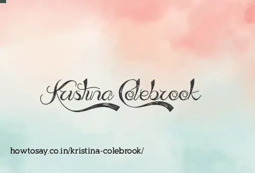 Kristina Colebrook