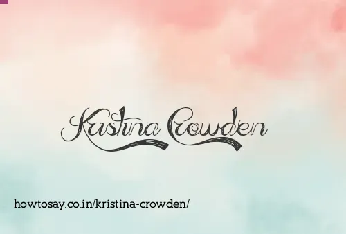Kristina Crowden