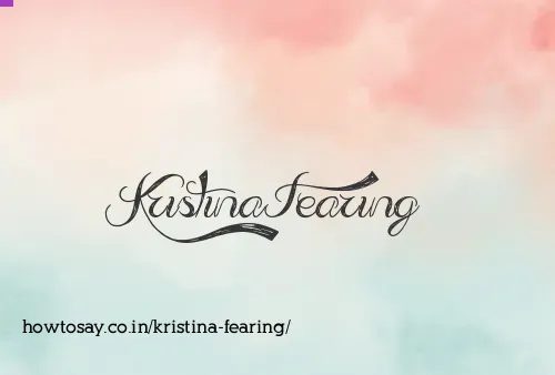 Kristina Fearing