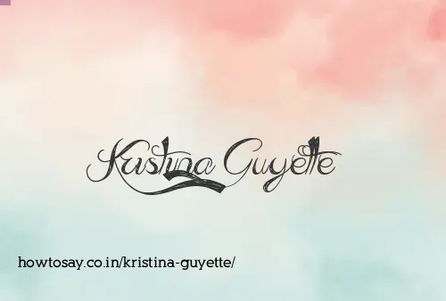 Kristina Guyette