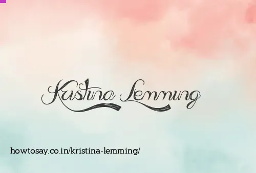 Kristina Lemming