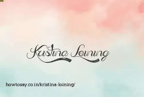 Kristina Loining