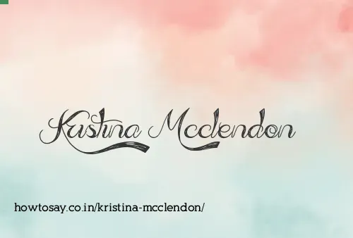 Kristina Mcclendon