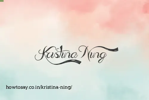 Kristina Ning